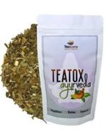 Tea Aroma Teatox Ayurveda - |14 Ayurveda Herbs & Barks| Weight management |Detox| Immunity Booster| Garcinia Cambogia| Triphlaa| Punarnava|Guggul|Papaya Leaves| Organic|100g|Loose leaves - Fast UK Delivery - Image 2