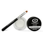 Fashion Colour Gel Kajal and Eyeliner Waterproof With Brush | Kajal and Eyeliner Combo | Smudge free Kajal White Waterproof | Eyeliner & Gel Eyeliner 2 In 1 With Brush | Pigmented Kajal | 6g (White) - Fast UK Delivery - Image 2