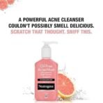 Neutrogena Oil Free Acne Wash | Pink Grapefruit | Deep Cleansing Face Wash with Salicylic Acid | Alcohol Free, Non Comedogenic & Dermatologically Tested | For Oily Acne Prone Skin | 175ml - Fast UK Delivery - Image 4