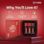 MARS Queen of Mattes Liquid Lipsticks Box Set of 3 (13.5 ml) (BROWNS) | Smudgeproof & Transferproof | Intense Pigmentation Long-Lasting Wear | Customizable Colors | Matte Finish - Fast UK Delivery - Image 3