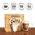 Bevzilla 48 Instant Coffee Powder Sachets (Coconut) - 96 Grams| Hot & Cold Coffee| Makes 48 Cups| 100% Arabica Coffee| Strong Coffee| Easy To Carry| Best Coffee| Espresso, Latte, Cappuccino - Fast UK Delivery - Image 4