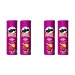 Kellogg's Pringles Desi Masala Tadka 107g (Pack of 4) - Fast UK Delivery - Image 2