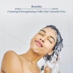 Blue Nectar Batana Hair Shampoo for Fuller & Stronger Hair | Organic Shampoo for Dry, Frizzy, Curly, and Wavy Hair | Redensyl Alternate | Shampoo for Women & Men (17 Herbs, 200ml) - Fast UK Delivery - Image 4