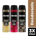 Axe Long Lasting Deodorant Bodyspray for Men - Intense, Dark Temptation, and Gold Temptation (215 ml) - Fast UK Delivery - Image 3
