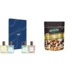 WOW Skin Science Eau De Parfum Luxury Perfume Kit Rakhi Gift for brother 4x20 ml with Happilo Premium International Healthy Nutmix 200g For Men - Fast UK Delivery - Image 2