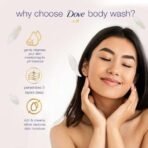 Dove Relaxing Shea Butter Body Wash with Vanilla for Soft Skin, Soothing Scent, 1L - Fast UK Delivery - Image 6