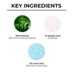 Dr. Sheth's Neem & Salicylic Acid Body Wash for Body Acne | Anti-bacterial AHA BHA Body Wash | 2% Lactic Acid, 1% Salicylic Acid & Neem Extract | Suits All Skin Types | Men & Women | 250 mL - Fast UK Delivery - Image 3