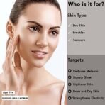 O3+ Agelock Vitamin C Lactic Acid Serum for Face Exfoliation, Anti Ageing, Moisturising & Whitening All Skin Types, 30g - Fast UK Delivery - Image 3