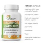 Grenera Organic Moringa Leaf Powder Capsules 120 nos, Drumstick Tree Leaf Powder Capsules, Pure Shigru - Image 3