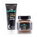 mCaffeine Exfoliating Coffee Face & Body Scrub Combo For Tan Removal | For Women & Men | Removes Blackheads and Dirt from Face, Neck, Elbows & Knees for Soft & Smooth Skin - 200gm - Fast UK Delivery - Image 2