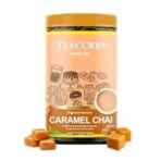 TEACURRY Caramel Chai (100 Grams, 50 Cups) - Caramel Chai for Digestion and Skin - 100% Natural Flavoured Tea | Refreshing & Tasteful Caramel Flavor Chai Tea - Fast UK Delivery - Image 2