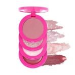 Swiss Beauty Craze Baesic 4-in-1 Multi-Face Palette | Lip & cheek cream | 2 Eyeshadow shades | 1 Highlighter | Shade- Solulu, 6g - Fast UK Delivery - Image 2