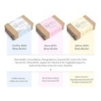 Ecotyl Shea Butter Soaps - Ubtan, Rose & Coffee | 100% Natural | Gentle Cleanser | Set of 3 - Fast UK Delivery - Image 3