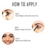 FASHION COLOUR Intense Black Kajal With Smudger(0.35g) | 12 Hr Long Stay | Waterproof & Smudgeproof | One Swipe Smooth Application | 3-In-1 Kajal, Eyeliner, Smokey Eyeshadow | (Matte Black) - Fast UK Delivery - Image 6