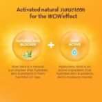 WOW Skin Science Sunscreen Gel For Dry Skin | SPF 50 PA++++ | With Aloe Vera & Hyaluronic | Hydrates Skin | Lightweight | Quick Absorbing | No White Cast | UVA & UVB Protection | 50 ml |Pack of 3 - Fast UK Delivery - Image 5