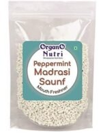 Organo Nutri Peppermint Mouth Freshener Sweet Madrasi Saunf (450 g) - Fast UK Delivery
