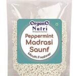 Organo Nutri Peppermint Mouth Freshener Sweet Madrasi Saunf (450 g) - Fast UK Delivery