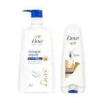 Dove Intense Repair Shampoo 650ml & Dove Intense Repair Conditioner 175ml, Combo | Enriched With Keratin Actives to Smoothen Dry and Frizzy Hair - Deep Conditions Damaged Hair for Men & Women - Fast UK Delivery
