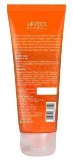 Jovees Herbal Papaya Face Wash For Glowing and Clear Skin with Papaya & Bilberry Ext | Gentle Cleanser For Brightens Skin, Removes Pigmentation & Dark Spots | For All Skin Types - 120ML - Fast UK Delivery - Image 3