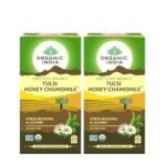 Organic India Tulsi 25 Tea Bag Pack of 2 (Honey Chamomile) - Fast UK Delivery - Image 2