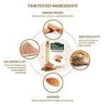 Indus Valley Bio Organic Sandalwood Face Pack Powder | Lightens Suntan, Dark Spots & Pigmentation | Prevents Acne Breakouts | Enriched with Chandan Powder for Glowing Skin & Tan Removal - 200g - Fast UK Delivery - Image 5