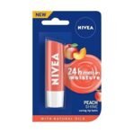 NIVEA Lip Balm, Fruity Strawberry Shine And NIVEA Lip Balm, Fruity Peach Shine,4.8 g (Pack of 2) - Fast UK Delivery - Image 6