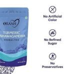 Oraah Turmeric Ashwagandha Green Tea for Immunity Boosting & Improved Memory, Made with 100% Whole Leaf, Natural Ashwagandha & Turmeric - 100gms - Fast UK Delivery - Image 3