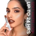 Mila Beaute 24 Hrs Locked In Lips Transfer Proof Lipstick | Enriched With Mango Seed Butter & Hyaluronic Acid | Transfer Proof Formula with Velvety Texture | Smudge Proof & Highly Pigmented | Shade - (Wine Hour, 3.2g) - Fast UK Delivery - Image 6