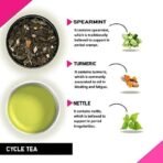 TEACURRY Period Turmeric Tea (1 Month Pack, 30 Tea Bags)-Helps With Cramps, Less Flow, Delayed Periods-Period Tea-Tea For Period Cramps-She Cycle Tea,60 Grams - Fast UK Delivery - Image 3