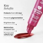 Foxtale SPF 30 Brightening Lip Balm for Dark Lips with Peptides & Vitamin C | Prevents Pigmentation | Brightens & Hydrates Lips | Tinted Lip Balm -Light Mauve Glaze 12gm - Fast UK Delivery - Image 3