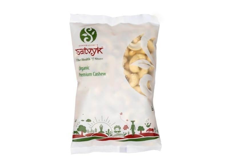 uk41dHxlHFAZL-1.jpg Siddhagiri's Satvyk Organic Premium Grade Cashew (100 GMS), Off-White - Fast UK Delivery - Image 1