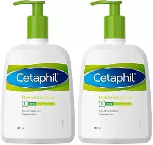 uk41dMiR8Y7zL-1-1.jpg Cetaphil Moisturising Lotion Body For Dry, Sensitive Skin Pack of 2 (1 L) - Fast UK Delivery - Image 1