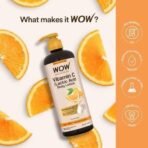 WOW Skin Science Vitamin C Body Lotion - Non Sticky & Non Greasy - Moisturising & Smoothening Care - with Vitamin C, Kakadu Plum - No Mineral Oil, Silicones & Color - 400mL - Fast UK Delivery - Image 6