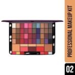 Hilary Rhoda Professional Makeup Kit | 40 Eyeshadows | Highlighter | Face Powder | 3 Contour & 3 Blushes | 6 Lip Glosses | Makeup Kit for Women | Highly Pigmented | 4 Brushes - 74g (Multicolor Shade-2) - Fast UK Delivery - Image 3