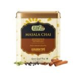 Golden Tips Masala Chai Authentic Spiced Tea Tin Can (200gm - 100 cups) - Fast UK Delivery - Image 2