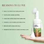 Just Herbs Neem and Aloe Vera Plant Salicylic Acid Foaming Face Wash for Men & Women 100 ml - Fast UK Delivery - Image 4
