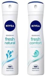 Nivea Female Deodorant Spray, Fresh Comfort, 150Ml And Deodorant Spray, Fresh Natural, 150Ml, Pack Of 1 - Fast UK Delivery - Image 2