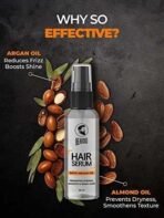 Beardo Hair Serum (50 ml x 2) | Serum for men | Serum for hair smoothing | Argan Oil & Almond Oil | Adds Shine | Daily use| For All Hair Types | Frizz free hair - Fast UK Delivery - Image 6