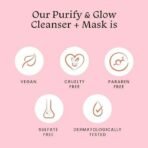 Foxtale Purify & Glow Cleanser + Clay Mask - Deep Cleanses Pores, Exfoliating Glow Facial, Instantly Gives Bright Skin, For Normal, Oily and Combination Skin, Men & Women - 100ml - Fast UK Delivery - Image 7
