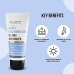 Dr. Sheth's Haldi & Hyaluronic Acid Oil-Free Moisturizer | Lightweight Moisturiser | Rehydrates Dull Skin | With 1% Hyaluronic Acid, Cica Extract & Aquaporin Boosters | For Women & Men | 50G - Fast UK Delivery - Image 3