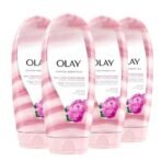 Olay Moisture Ribbons Plus 18 fl oz, Shea + Peony Blossom Body Wash, Pack of 4 (113239) - Fast UK Delivery - Image 2
