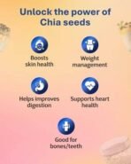 True Elements Chia Seeds 150g - Non-GMO and Fibre Rich Seeds | Omega-3 rich Seeds for Eating | Healthy Snacks | Best for Weight Management - Fast UK Delivery - Image 5
