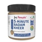 Jus' Amazin 5-Minute Badam Kheer (200g) | Only 4 Ingredients, 100% Natural | 86% Almonds | Zero Additives | Vegan & Dairy Free - Fast UK Delivery