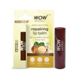 WOW Skin Science Shea Butter & Ceramides Repairing Lip Balm With Spf 50 Brightening Lip Balm For Pigmentation | With Vitamin C & Kojic Acid | 4G Brown - Fast UK Delivery - Image 2