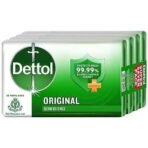 Dettol Original Germ Protection Bathing Soap Bar (300gm) | Kills 99.99% germs, 75gm - Pack of 4 - Fast UK Delivery - Image 2