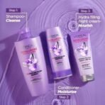 L'Oreal Paris Hyaluron Moisture 72H Moisture Filling Shampoo | With Hyaluronic Acid | For Dry & Dehydrated Hair 82.5ml + Hyaluron Moisture 72H Moisture Sealing Conditioner 180 mL, Regime Pack of 2 - Fast UK Delivery - Image 6