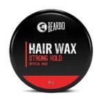 Beardo Stronghold Hair Wax For Men, 50 gm | Crystal Hair Wax with Aloe Vera & Castor Oil | Hair Wax Men | Hair Styling Wax for Glossy Finish & Shine | Strong Hold Hair Wax - Fast UK Delivery - Image 2