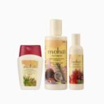 moha: Hair Essentials Kit Includes Herbal Shampoo 100ml, 5 in 1 Hair Oil 200ml, & Hair Serum 100ml | Complete Hair Care Range For Healthy & Soft Hair | Unisex Product - Fast UK Delivery - Image 2