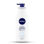 NIVEA Body Lotion For Men & Women, Express Hydration, for Fast Absorption, 400 ml - Fast UK Delivery