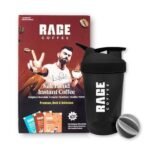 Rage Coffee 30 Silk Blend Assorted Coffee Sachets | 10 Sachets Each Flavour (Vanilla Velvet, Belgian Chocolate, Creamy Hazelnut)| Makes 30 Cups | Rich & Bold Instant Coffee Flavour Coffee | For Hot/ Cold Coffee + Shaker 400ml - Fast UK Delivery - Image 3